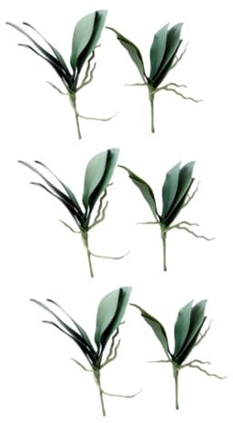 PRETYZOOM 3 Sätze Phalaenopsis-blätter Dekorative Pflanzenblätter Blumenarrangements Orchideenblätter Künstlicher Balkon 2 Stück * 3