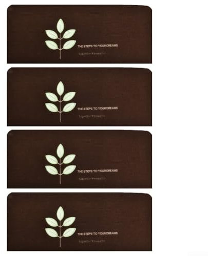 SPORTARC Alfombra antideslizante para peldaños de escalera con diseño luminoso para mayor seguridad en peldaños de madera, cortables y reutilizables (4 piezas)