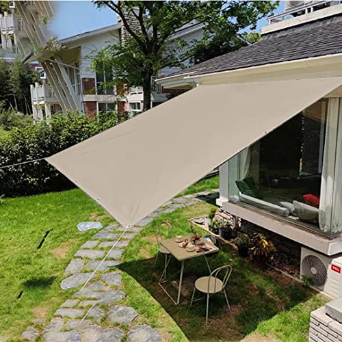 Waterproof Heavy Duty Sun Shade Sail for Patio Deck Roof Extra Large Outdoor Canopy Replacement Cover Custom Size Polyester Shade Sail