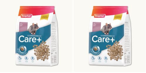 Beaphar – Care+ – Alimentation Super Premium extrudée pour Rat – Extrait de thé Vert – Proteines animales – Haute digestibilité – Participe à l’Usure Naturelle de Dents – sans sucres ajoutés – 1,5kg