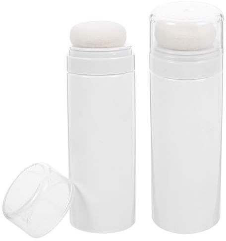 Gogogmee Tragbare Babypuder Dose mit Weichem Puderquaste aus Pp und Baumwolle Reisefreundlicher Feuchtigkeitsschutz Babypflege für Unterwegs und Hause Zufällige Farbe