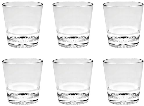 Vidivi Vetri delle Venezie Set 6 bicchieri impilabili 400 ml, in vetro trasparente (Luce 2.4.6, Acqua)