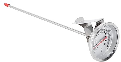 HAMPPLIES 1pezzi Termometro Bimetallico Per Barbecue in Acciaio Accessori Da Cucina Portatili e Pratici Per Grigliate e Cottura