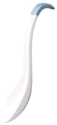 STOBAZA Japanese Style Ceramic Glaze Tableware Large Spoon Ladle for Home Restaurant Hotel Use as Serving Spoons for Soup and Ramen