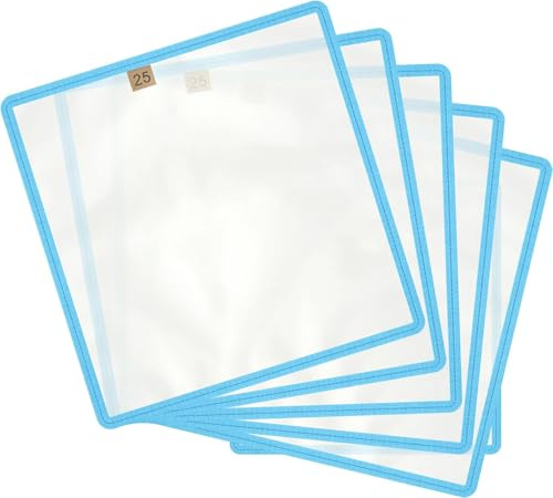 GZRXIOUS 5 Stück Feines Sieb Passiertuch Wiederverwendbar, Seihtuch für Feine Filtration, Mulltuch Filtertuch für Kräuterextraktion, Kräuteressenzen, Bubble Bags, Schnelltrocknung 25 Mikron, 25x25cm