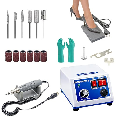 Dental Micromotor Polishing, 65W 220V Mikromotor Poliermaschine | Dental Lab Micromotor Drill Polisher 35000RPM, Lab Jewelry Polishing Machine for Dental Laboratories, Clinics, Nails