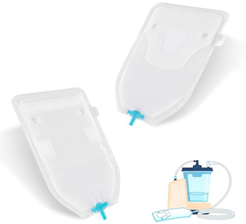 Male External Catheter Drain Pouches, Non-Invasive Urinary Management, Full-Adhesive Leak-Resistant Seal, Skin-Friendly Material, Fits Most Drainage Systems, 30-Pack,no Machine Included