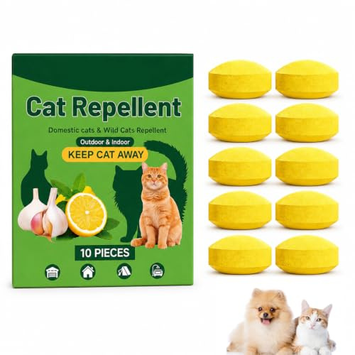 LAKPYN Boules dissuasives pour chats avec huile essentielle de menthe, boules répulsives de jardin, aide éducative pour parterre, pelouse, patio, balcon, allée et entrée de maison, protection jardin
