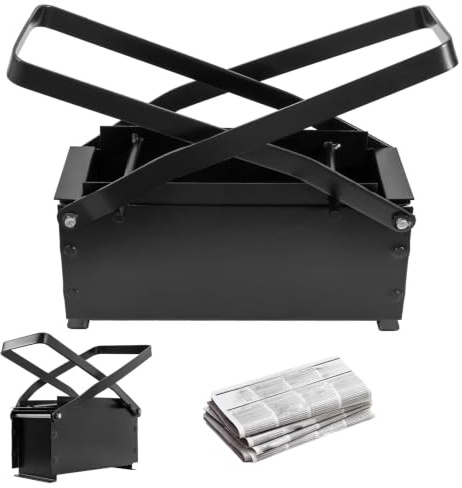 Macchina Bricchette Giornali, per Riscaldamento Strumento Stufa, 38X31x18cm