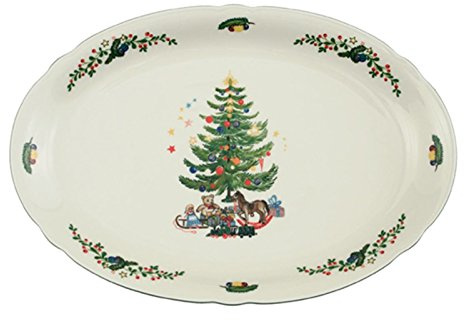 Seltmann Weiden 001.294654 Platte/Teller/Servierteller - Marieluise Weihnachten - Porzellan - Ø 35 cm | e
