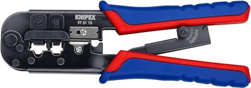 KNIPEX Crimping Pliers for Western plugs (190 mm) 97 51 10 SB (Product on self-service card/in a blister)