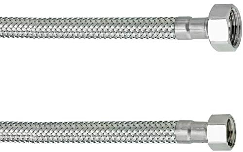Cornat Flexibler Verbindungsschlauch - 1000 mm Länge - 3/8 Zoll IG, 3/8 Zoll IG - Hochwertige Edelstahl-Umflechtung / Anschlussschlauch für Wasserhahn / Armaturenschlauch / Flexschlauch / T3173211270