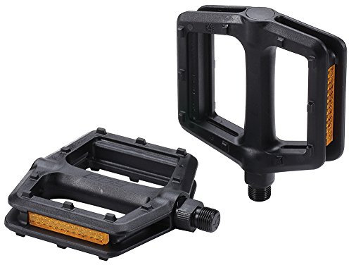 BBB Cycling TrailRide Fahrrad Pedale Mountainbike | Fahrradpedale Rutschvest | Für Trekking und E-Bike | Pedale mit Beidseitige Reflectoren | Schwarz | BPD-35