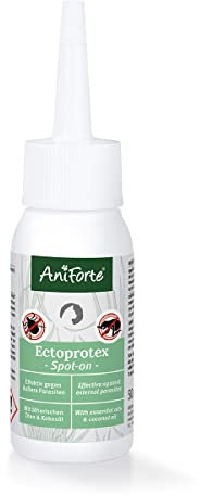 AniForte Ectoprotex cat Spot On für Katzen 50 ml - Zeckenschutz & Parasitenabwehr, langanhaltendes Repellent zur Abwehr von Zecken, Flöhen, Milben, Effektive Zeckenabwehr