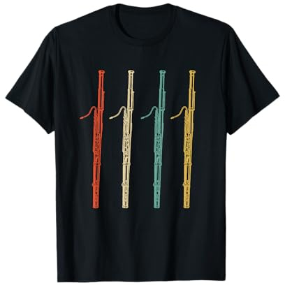 Vintage Retro Fagott T-Shirt Bassoonist Player Geschenk Shirt T-Shirt