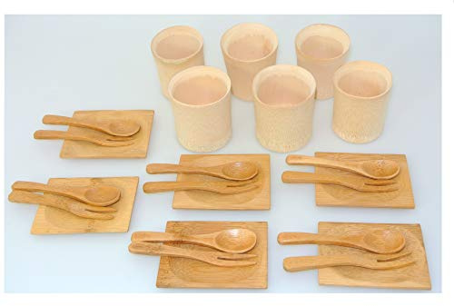 Lot de Verrines - Coupelles et couverts - BAMBOU