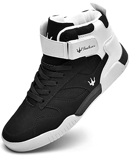 KUXIE Shoes Men's High Top Fashion Sneakers Outdoor Casual Sports Shoes Training Leather Shoes Mens