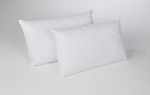 ARLINENS Pillows 2 Pack Hotel Quality Hollow Fibre Filled Quilted Pillows, Standard Size, Anti Allergenic Back and Side Sleeper, Down Alternative Bed Pillow-