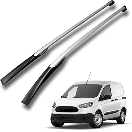 CHROMEMASTER | Les Barres de Toit | Compatibles avec Ford Transit Courier 2014-2023 ; Conçus pour Le Montage de Barres de Toit, de coffres de Toit ou de Porte-vélos | Structure en Aluminium Durable