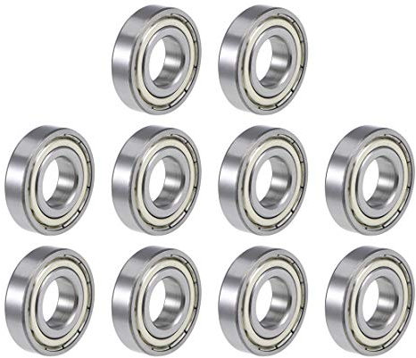 uxcell R10ZZ Deep Groove Ball Bearing 5/8-inchx1-3/8-inchx11/32-inch Shielded Z2 Lever Bearings 10pcs
