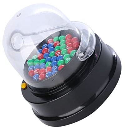 TOYANDONA Electric Set Shake Game Lotto Jackpot für with Balls Cage: Lucky Games Picking Bingo Machine - Portable Funny Lucky Bingo Spiel Elektronisch