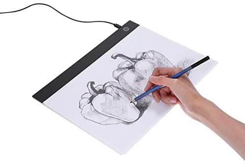 IINCOOY A3 A4 A5 Dimmable Graphics Drawing Tablet USB LED Light Box Copy Board Pad Electronic Art Graphic Painting Writing Pad Table (Size : A3-30 * 42CM)