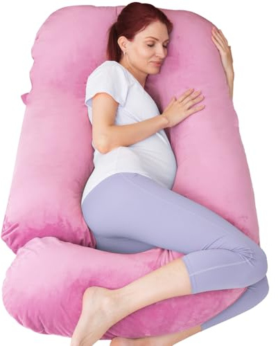 AMCATON 60 Inch Pregnancy Pillow for Sleeping (Purple)