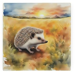 Purely Home Dessous de plat en forme de hérisson avec pieds antidérapants - 20 x 20 cm, PSM10343-1