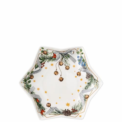 Hutschenreuther Sammelserie 2024 Süßer die Glocken nie klingen Sternschale 24cm