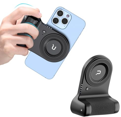 Ulanzi MA45 Mag Safe-Telefongriff mit integrierter 5000-mAh-Powerbank - Kamera-Handgriff kompatibel mit iPhone - Ergonomischer Griff - Magnetische Mag Safe-Befestigung - Schwarz