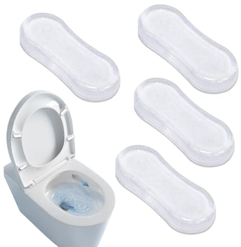Tampons Abattant WC - Silicone Adhésif Puissant, Kit De Pare-chocs Transparent Pour Siège De Toilette, Kit De Pare-chocs De Remplacement Pour Siège De Toilette Anti-collision Pour Bidet Pour Toilettes