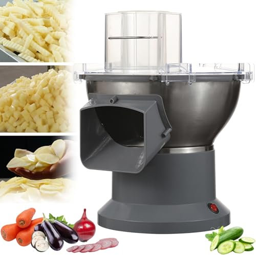 Taglia Verdure Elettrico Multifunzione 200W Affetta Verdure Elettrico Calibro Grande Affetta Verdure Elettrico da Cucina per Frutta Cipolla Patate