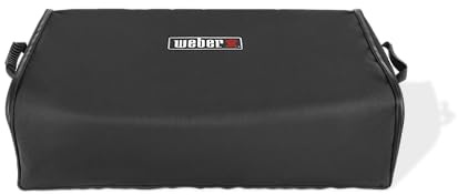 Weber Premium Tragetasche | Für Slate 43 und 56 cm Plancha Grills, gepolsterter Boden, stabile Griffe, verstellbarer Gurt, wetterfest, 26,5 x 89 x 59 cm