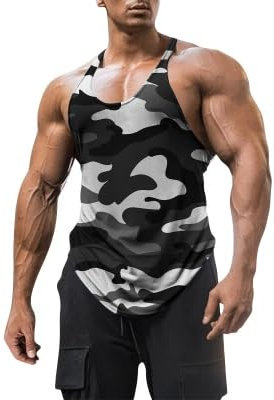Haloumoning Herren Sommer Tank Top 5 White, XL