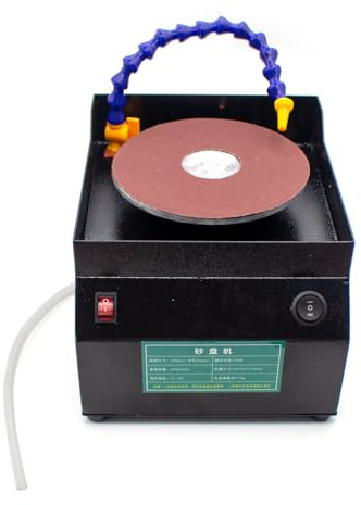 Toplionace Aiguiseur de Couteaux électrique Refroidi Par Eau - Meule de 150mm, Eau/Sec, avec Système de Circulation D'eau à Une Touche en Vitesse Réglable