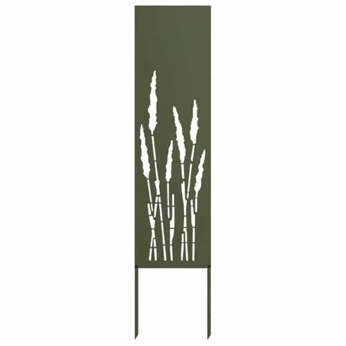 vidaXL Garten Sichtschutz-Leinwand Olivgrün 32 x 140 cm, Garten und Terrasse, Rechteckig, Moderner Sichtschutz, Dekorative Einlagen, Außenscreen, Patio Akzent, Funktionale Trennwand