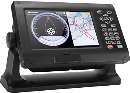 MasYosh 8-tums plotter, hög noggrannhet BDS GPS Dual-Mode Positionering med 8-tums TFT LCD-färgskärm, IP65 vattentät för Sea navigering