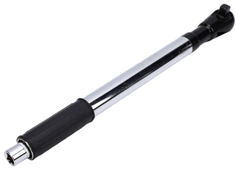 Aramox Clé à Rallonge Déportée, Acier CRV 1/2 Pouce, Rallonge de clé à Cliquet Haute Couple 200 N.m avec Poignée Antidérapante pour Outils électriques et Pneumatiques