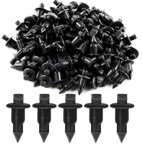 PHYNDR 200 Pezzi Rivetti in plastica per auto, Rivetti in plastica, Clip Fissaggio Auto e Moto per Carenatura, Compatibili con Yama..., Suzu..., Kawasa..., Hon... (6mm), B