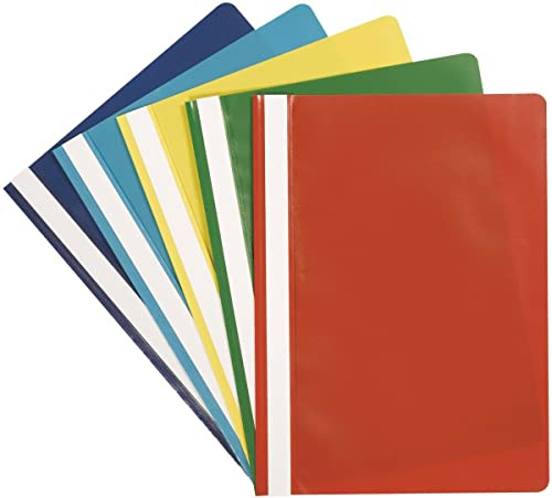 Q-Connect KF01464 snabbladdare A4 PP 5 stycken sorterade färger