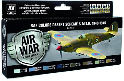 Vallejo Model Air Set - WWII RAF Desert (x8 Colours) - VAL71163