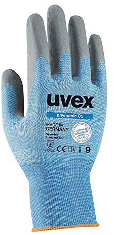 Uvex Ruvex-Nomicc5_9 Schutzhandschuhe, Blau-Grau, 9 Größe