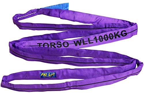 Pro-Lift-Werkzeuge Rundschlinge 1000 kg Hebeband Länge 2m lila 1t Hebegurt Kranschlinge Schlupp