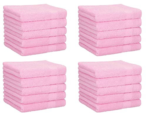 Betz 20 Lavette salvietta asciugamano per il bidet Neapel 100% cotone misure 30 x 30 cm diversi colori Colore rosa
