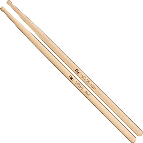 Meinl Stick & Brush 5B Hybrid Drumsticks (16,25 Zoll) - Hard Maple - Schlagzeug Sticks (SB138) | Drumsticks aus nordamerikanischem Ahorn, Hybridspitze, zweistufiger Taper, Gewicht & Tonhöhe abgestimmt