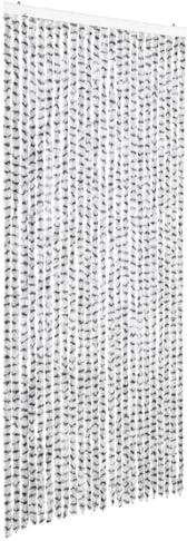 vidaXL Insektenschutz-Vorhang Hell- und Dunkelgrau 100x220 cm Chenille