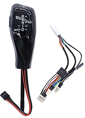 TAKPART LHD Automatischer LED Schaltknauf Schalthebel Schaltknopfhebel Nachrüstsatz für E46 E60 E61 E63 E64 （Tiefschwarz