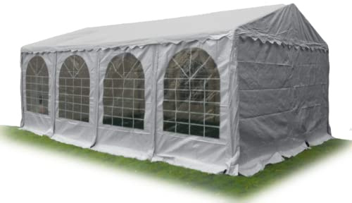 AMBISPHERE Partyzelt Classic Plus 4x6 m - wasserdicht -Pavillon PVC Plane 850 N - Festzelt - Bierzelt Wasserdicht, UV-Resistent & Feuerhemmend in mit 5 Jahren Garantie