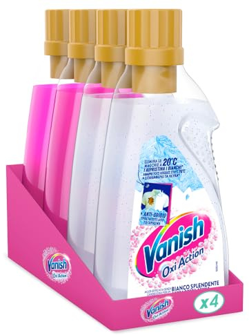 Vanish Kit 2 Gel Multipower Oxi Action Stain Remover for Coloured and White Clothes 1500 ml