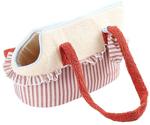 CASEGO Tragbare Schulter-Katzentasche kann getragen Werden, warm und bequem ohne eigenartigen Geruch, modischer Haustier-Rucksack (red)